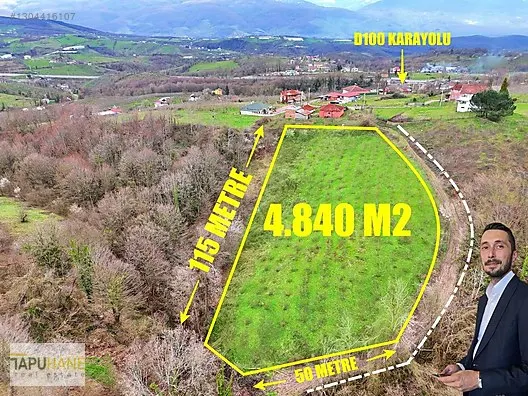 TAPUHANE'DEN 4.8 DÖNÜM 2.2 DÖNÜMÜ İMARLI ARSA