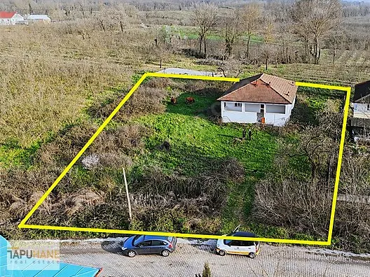 TAPUHANE'DEN TÜRBEKÖYDE SATILIK MÜSTAKİL EV VE 1573 M2 ARSASI