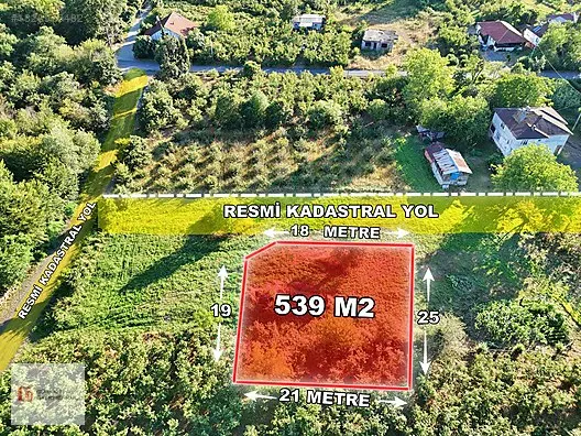 GÜRKAN GAYRİMENKUL AKOVA MAHALLESİNDE SATILIK 539 M2 ARSA